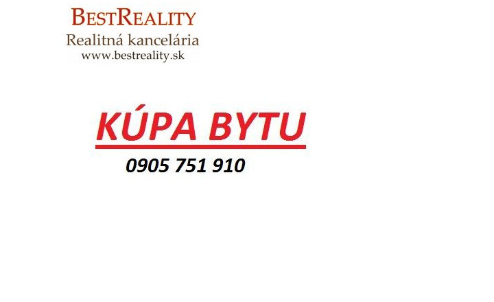 Hľadáme na Kúpu 3 izbový  byt vo Vrakuni Pre KONKRÉTNEHO Klienta www.bestreality.sk