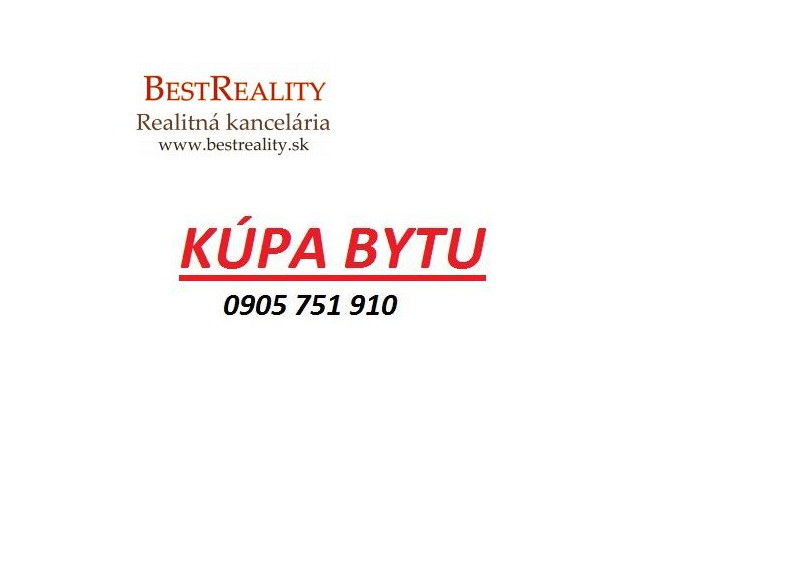 Hľadáme na Kúpu 3 izbový byt pre Pre KONKRÉTNEHO Klienta www.bestreality.sk